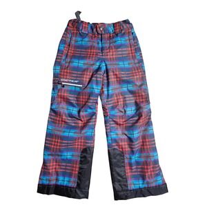 Obermeyer Youth Prophet Plaid Ski Snow Pants M Insulated Polyester Activewear